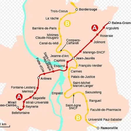 Le Central - Chambre Privative Avec Salon Et Terrasse Privee Toulouse